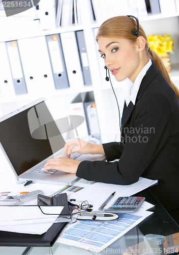 Image of Business Woman in Office