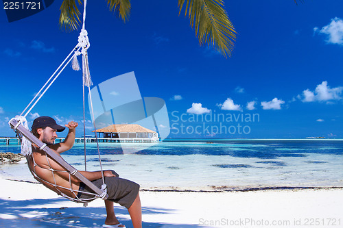 Image of Man at Maldives