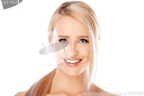 Image of Adorable girl with beautiful smile