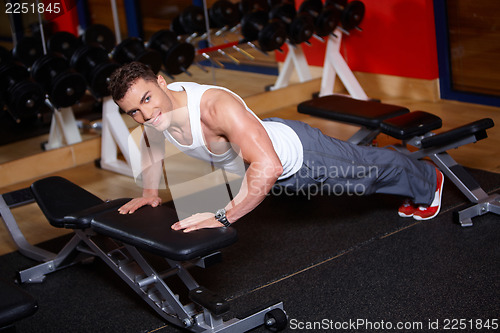 Image of Man at the gym