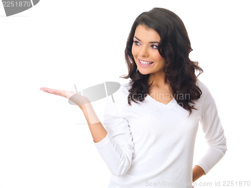 Image of Woman on white