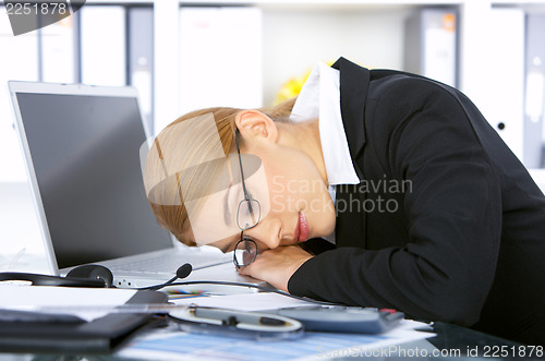 Image of Business Woman in Office