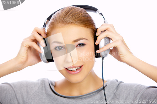 Image of Girl with headphones