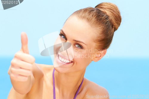 Image of Woman At the beach