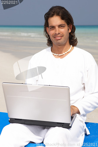 Image of Man on the Beach 