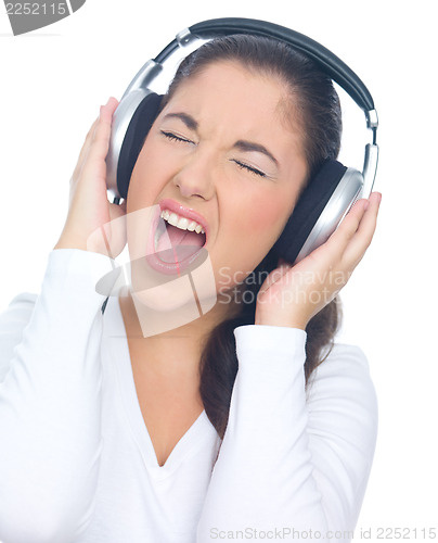 Image of Girl with headphones