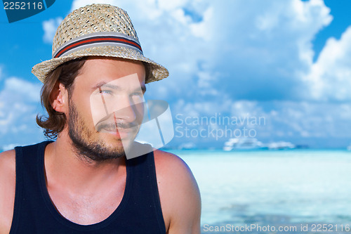 Image of Man at Maldives