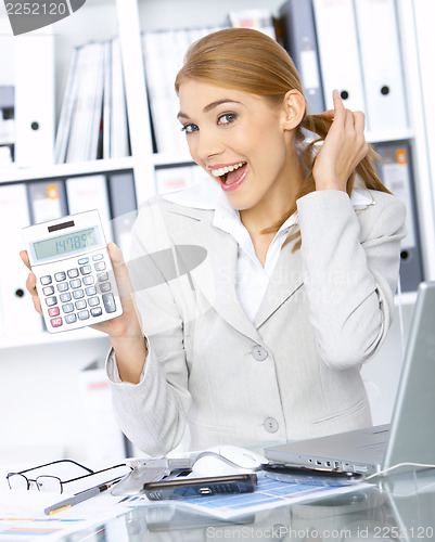 Image of Business Woman in Office