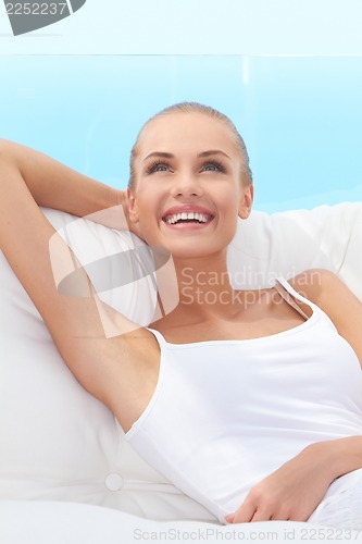 Image of Happy confident beautiful woman