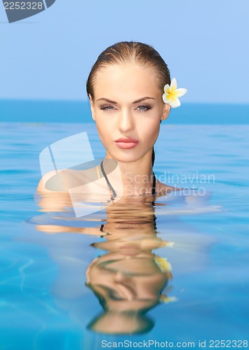 Image of Cutie in the swiming pool