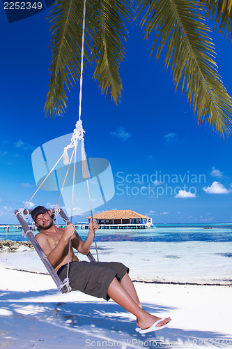 Image of Man at Maldives