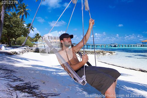 Image of Man at Maldives