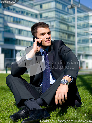 Image of Outdoor Businessman