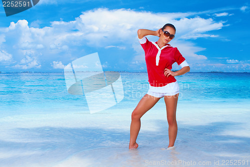 Image of Woman at Maldives