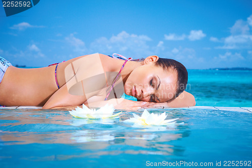 Image of Woman at Maldives