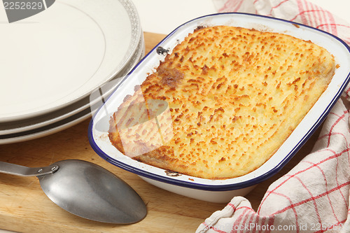 Image of Cottage pie from the oven