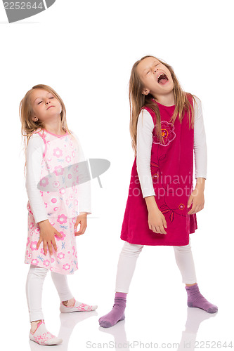 Image of Funny children making face