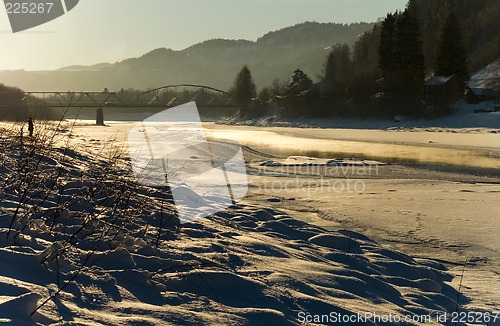 Image of Frozen river