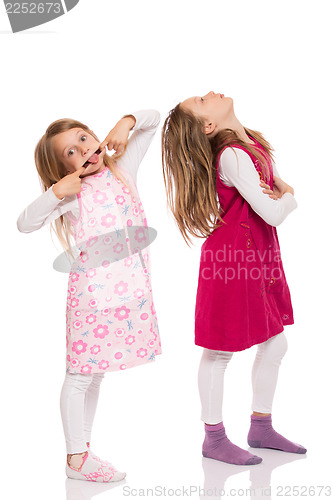 Image of Funny children making face