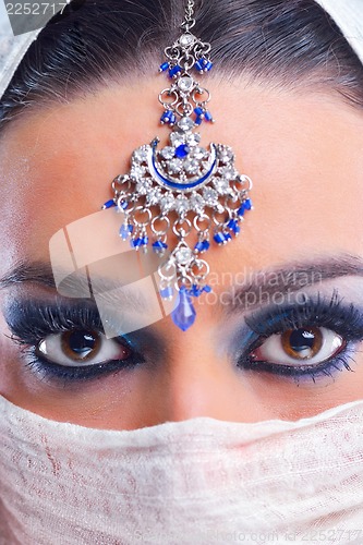 Image of Beautiful Woman with  Luxury Makeup