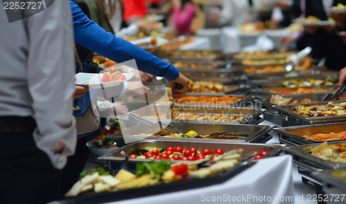 Image of buffet food