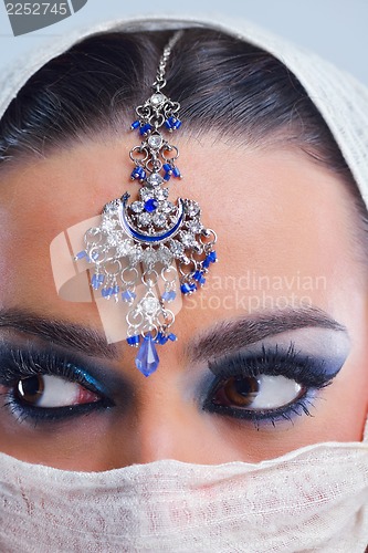 Image of Beautiful Woman with  Luxury Makeup