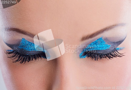 Image of Beautiful Woman with  Luxury Makeup