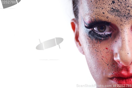 Image of Beautiful Woman with  Luxury Makeup