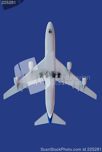 Image of aircraft on blue