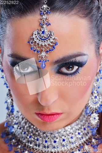 Image of Beautiful Woman with  Luxury Makeup