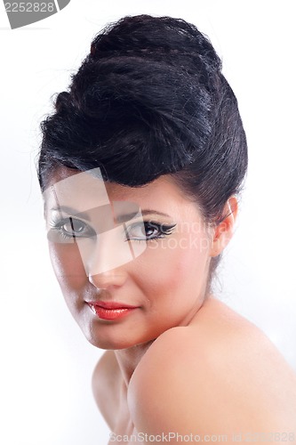 Image of Beautiful Woman with  Luxury Makeup