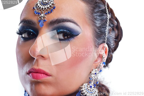 Image of Beautiful Woman with  Luxury Makeup