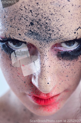 Image of Beautiful Woman with  Luxury Makeup