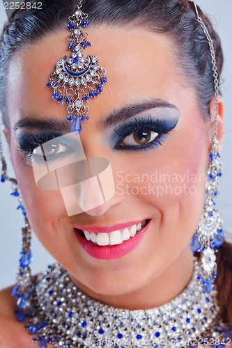 Image of Beautiful Woman with  Luxury Makeup