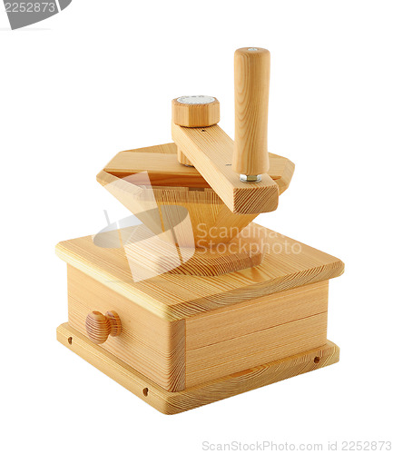 Image of Wooden hand-mill