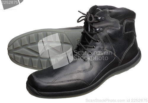 Image of Black men's shoes