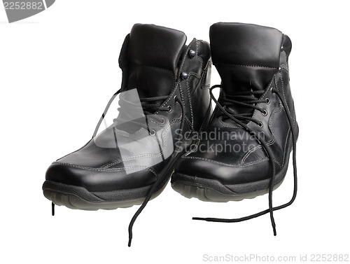 Image of Black men's shoes