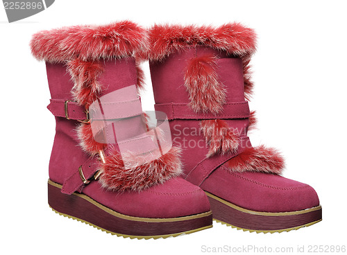 Image of Women's winter boots, isolated