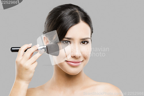 Image of Applying makeup