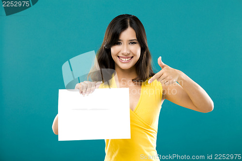 Image of Holding a blank paper