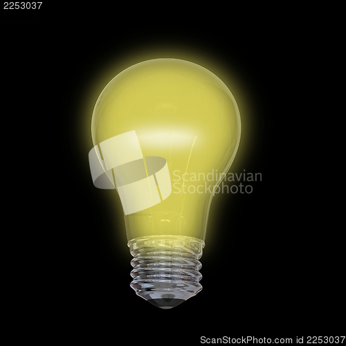Image of Yellow lightbulb