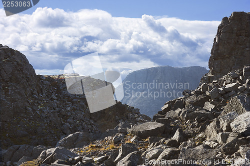 Image of Pass in the Khibiny Mountains. Russia