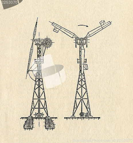 Image of Electric Windmill Diagram