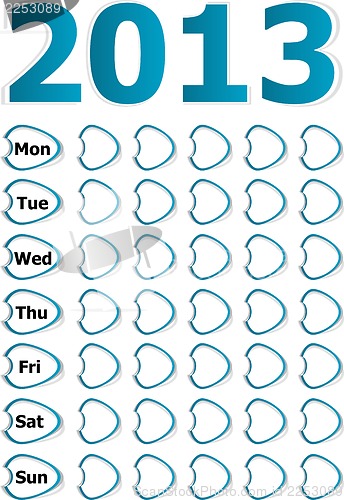 Image of Simple diary 2013 Calendar