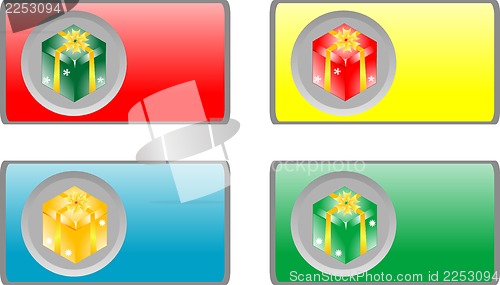 Image of Gift boxes stickers set
