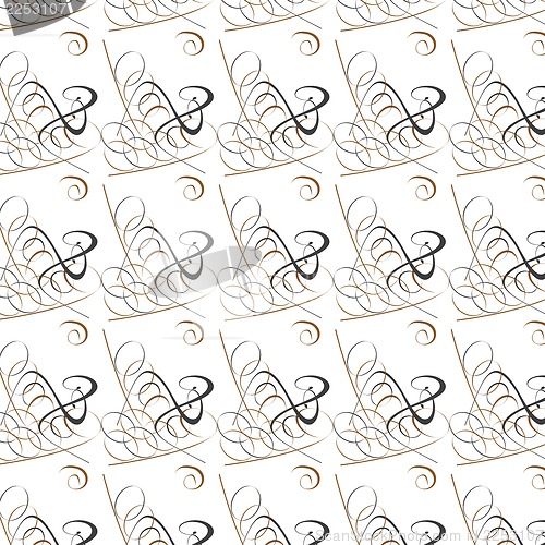 Image of Calligraphic old elements vintage decor