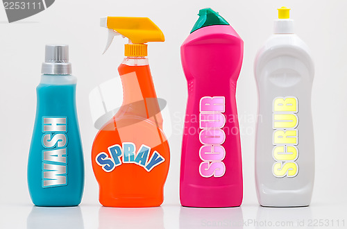 Image of Household Cleaning Bottles 01-Labels