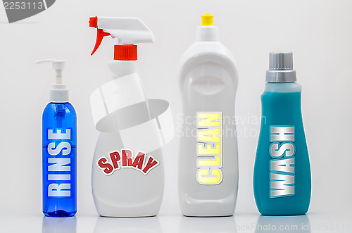 Image of Household Cleaning Bottles 02-Labels