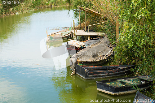 Image of La Albufera fishing boats