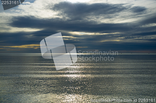 Image of Cloudscape of storm in the beach